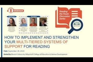 Reading the Room   How to Implement and Strengthen Your Multi-Tiered Systems of Support for Reading
