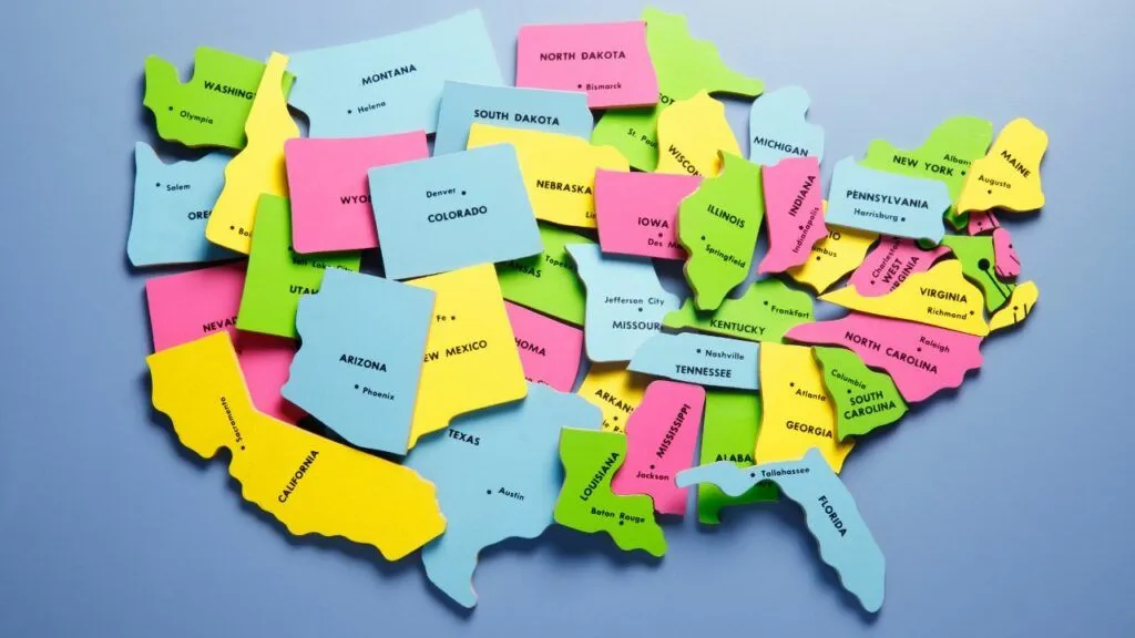 Map of the US